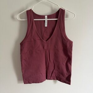 Athleta Aurora Seamless Crop Rib Tank